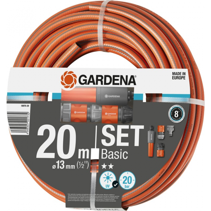 Набор для полива со шлангом BASIC GARDENA 18970-29.000.00 Набор для полива со шлангом BASIC GARDENA 18970-29.000.00