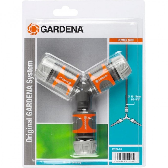 Набор коннекторов с тройником GARDENA 18287-20 18287-20.000.00 Набор коннекторов с тройником GARDENA 18287-20 18287-20.000.00